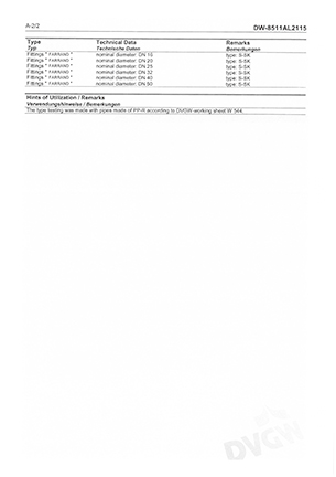 DVGW fitting-杭州弗銳德新型建材有限公司